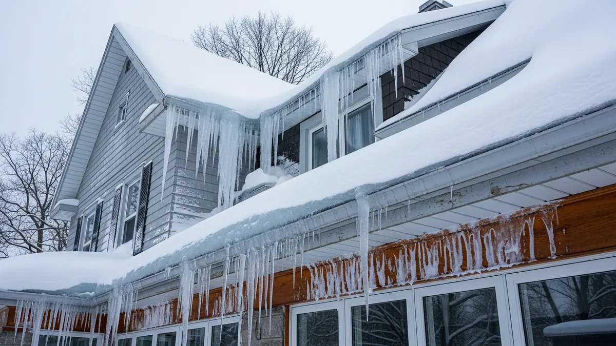 Barrières de glace sur ta toiture : prévention et solutions