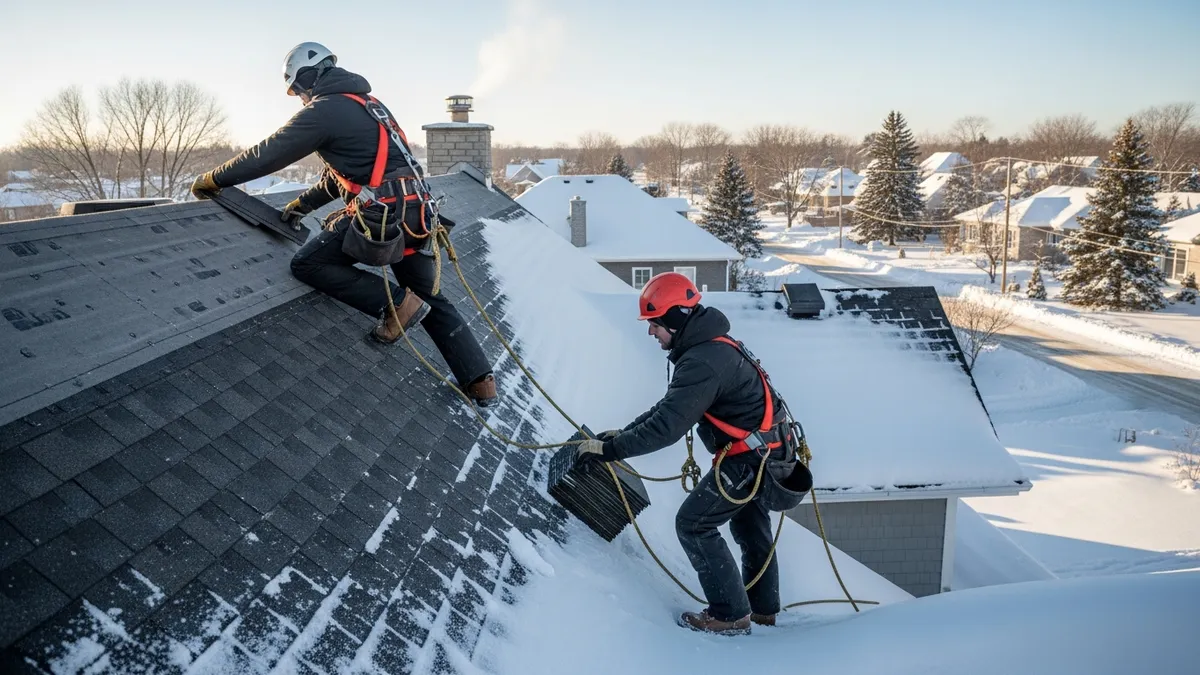 Refaire sa toiture en hiver au Québec : est-ce possible?
