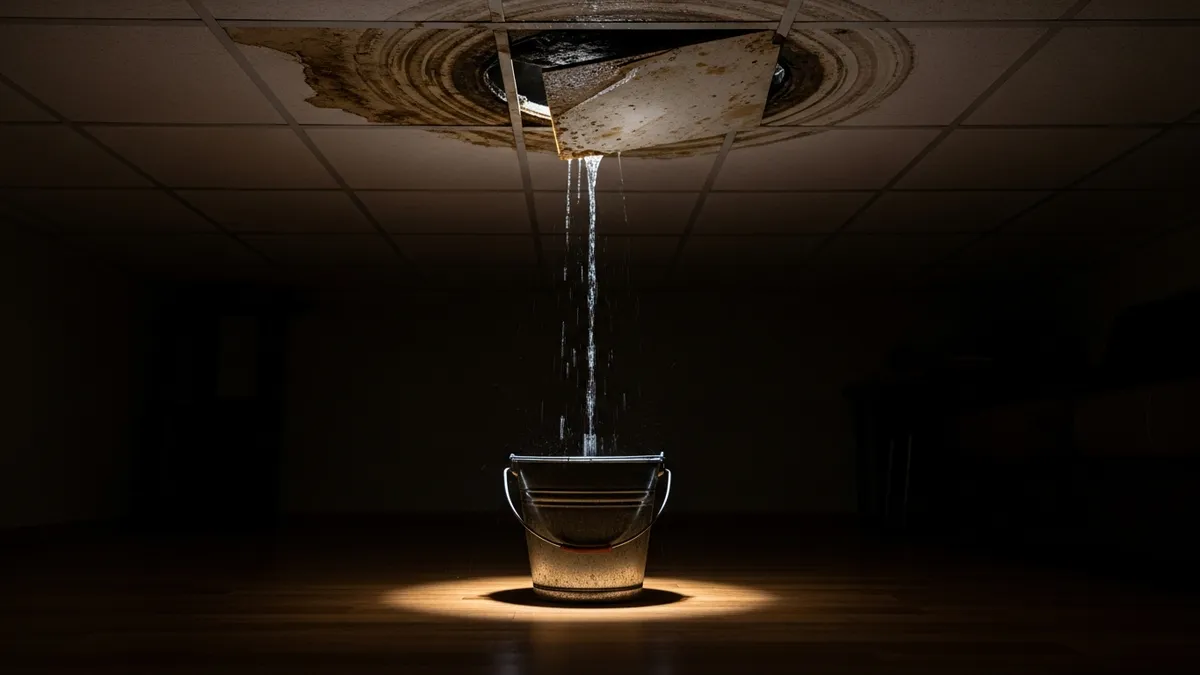 Fuite de toiture urgente : que faire étape par étape